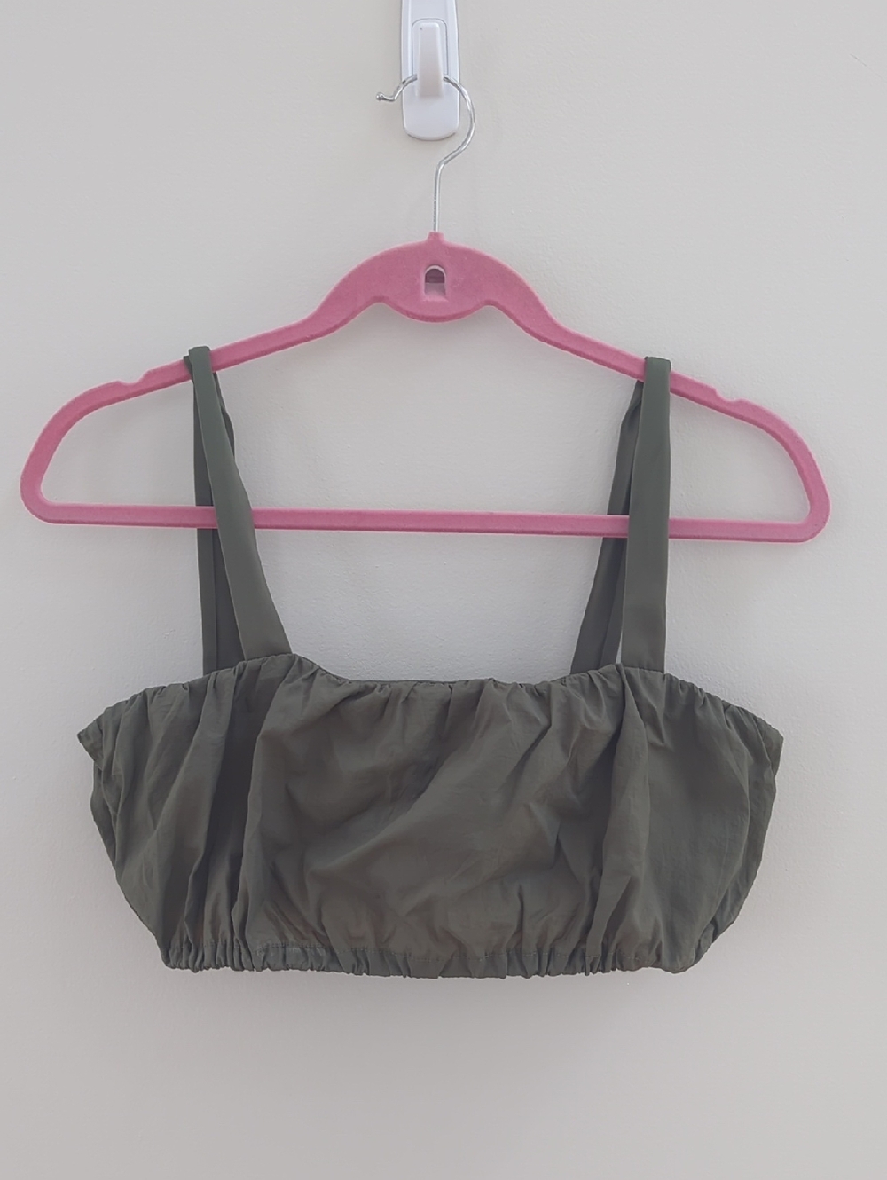 Daily Drills Olive Tank with Wide Straps
